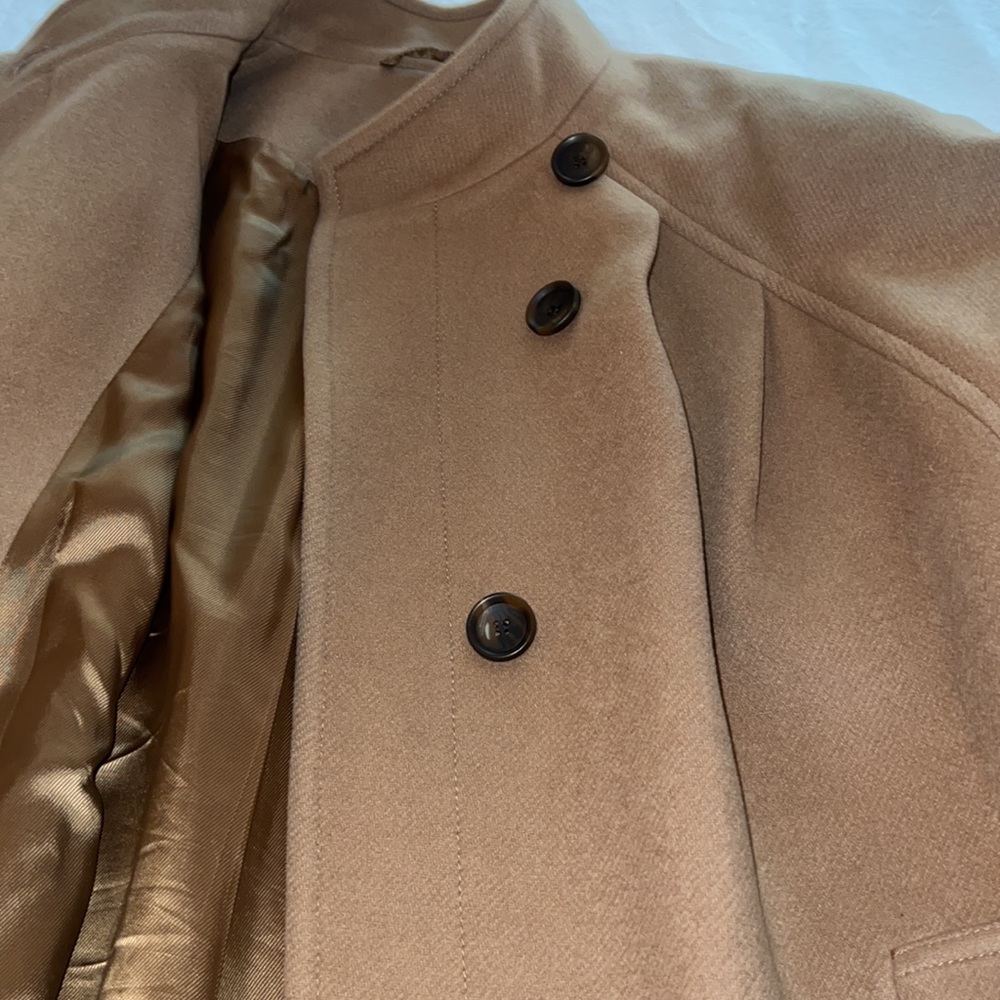 NEW & Other Stories Wool Cocoon Coat Jacket sz 4 Camel Color - Picture 5 of 5